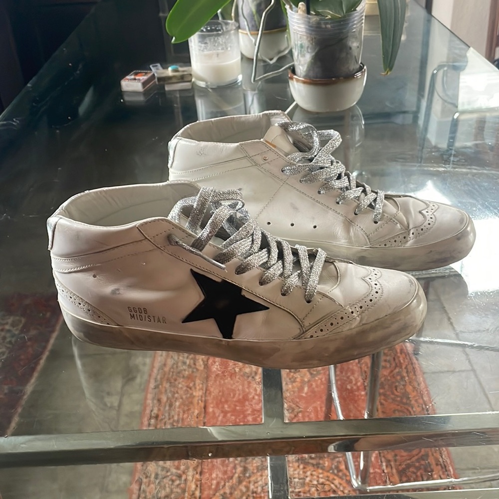 Golden goose mid star sneakers leather size 41